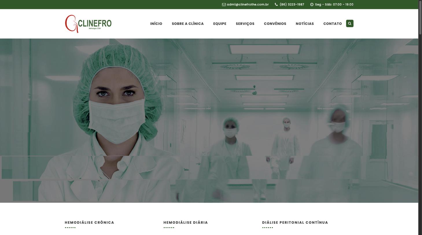 Site Institucional — Clínica Clinefro